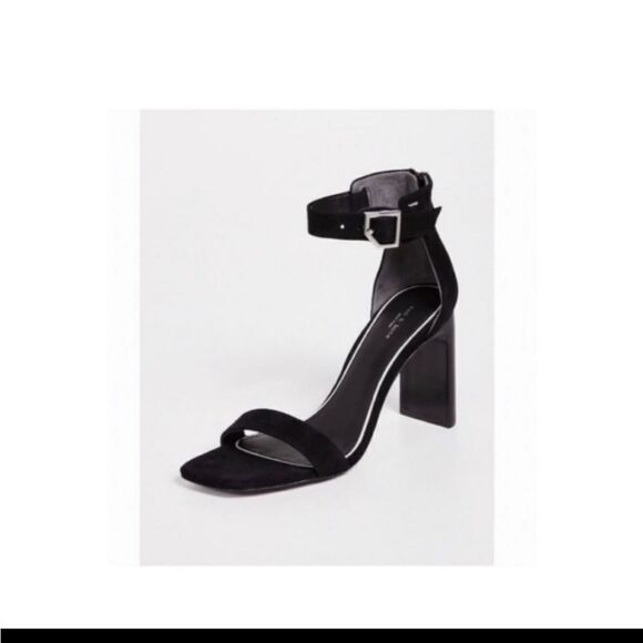 NIB Rag & Bone Ellis Mid Heel Suede Leather In BLACK - Picture 4 of 8